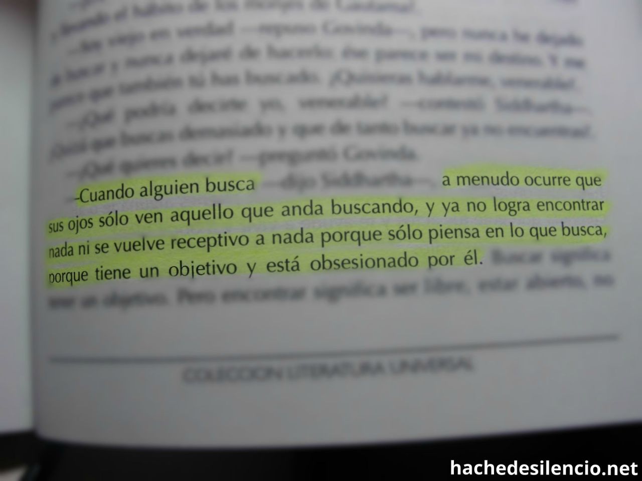 Hache de silencio