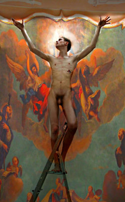 themalenudityinart:  amat_angelos_by_eurekamichae