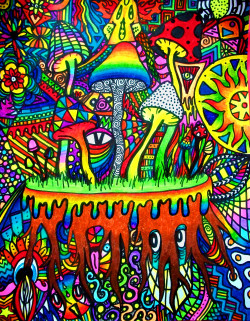 psychedelic-psychiatrist:  &ldquo;Fungi&rdquo; by Aly Stinson 