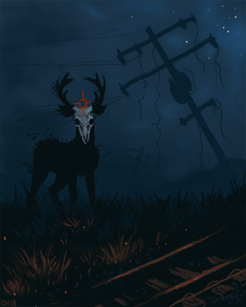 onlystatic: “End Transmission. .… .. .”Another night, another creepy speedpaint