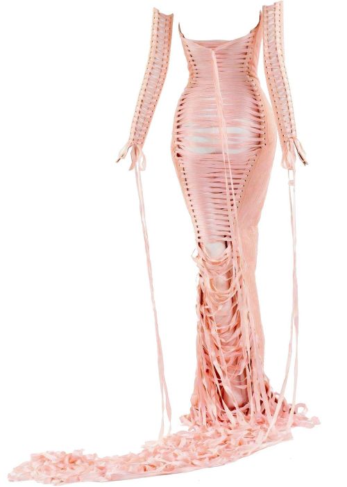 Jean Paul Gaultier x Mr Pearl | ‘backless’ corset dress | Couture Spring Summer 2001