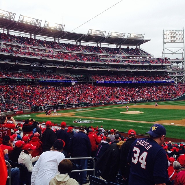 First pitch at @nationals #openingday 2014. #natitude #nationals @masnnationals (at Nationals Park)