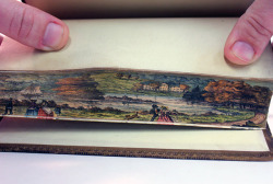 itscolossal:  Secret Fore-Edge Paintings Revealed in Early 19th Century Books at the University of Iowa