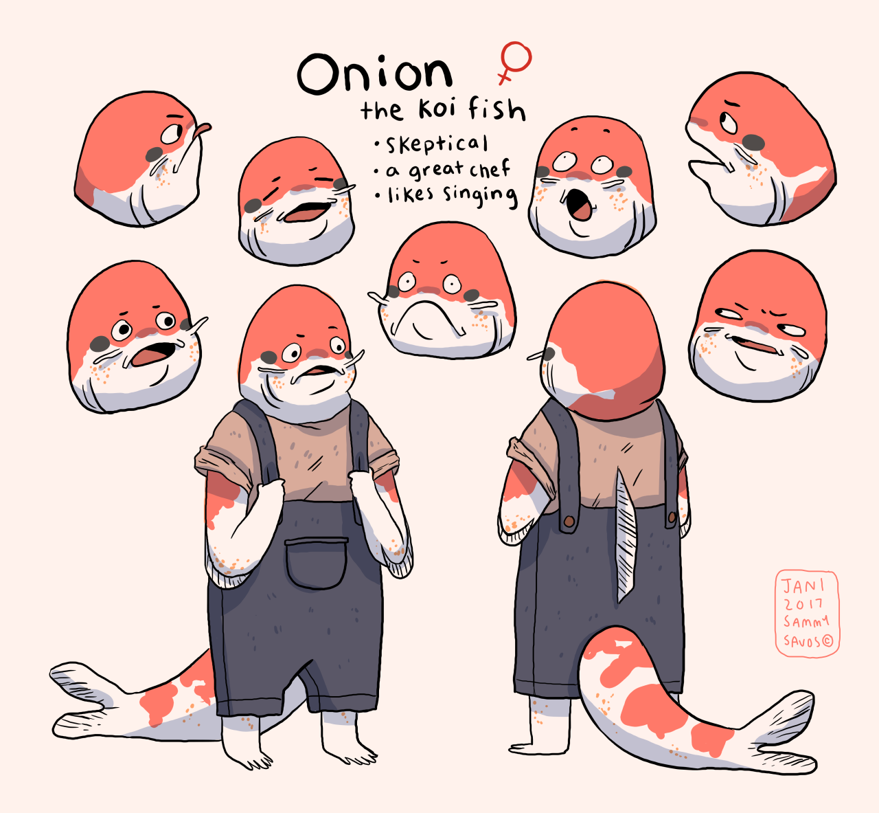 hamotzi: some fishy character designs! 
