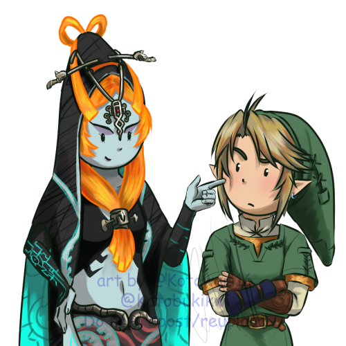 It’s become a habitFor some reason I keep drawing Midna poking Link… 