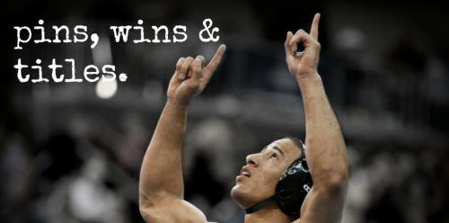 wrestlingisbest: Happy 2014. Wishing you a year of pins, wins &amp; titles Pic NCAA Wrestling