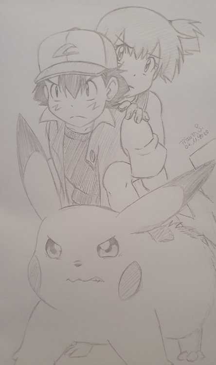 Pokeshipping Week 2020 - Day 4: Pikachu protecting MistyThere is no “Pikachu protecting only&r