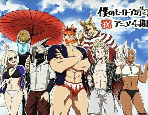 This Picture Cracks Me The Hell Up Because A) Enji, Who The Hell Let You Wear That Outfit And B) Hawks