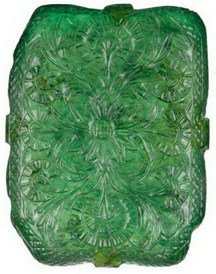 Mogul emerald is a magnificent carved emerald, with a rich history, belonging to the period of the l