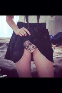 goodgirlgonefckme:  Wow lol, it looks so real.. Love these.. Where can I get those ;o  here, kitty kitty