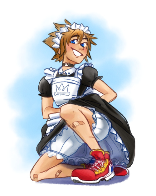 Sora would still be very rough n tumble for a maid