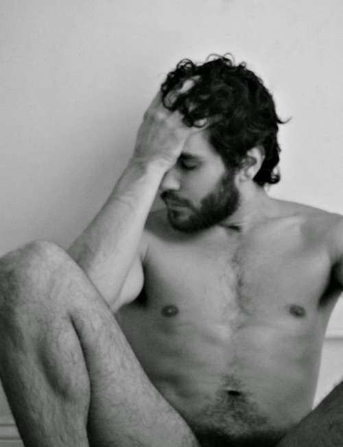 bizarrecelebnudes:  Jacob Authier - Model Getting naked for a photo shoot 