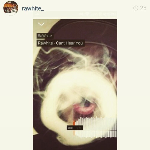 Check that @rawhite_ out on the cloud… About to get lit and play it myself… My own zone ya heard…#niceee