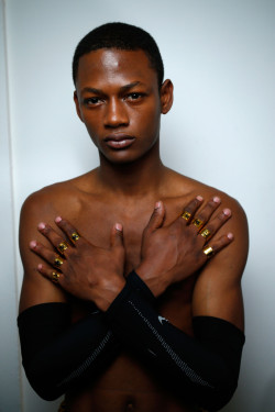 black-boys:  Lucas Cristino | Backstage at Bobby Abley SS 16