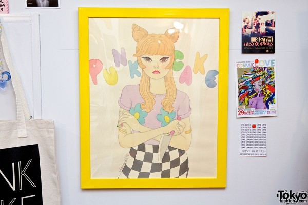 wishcandy:  Secret painting of mine featured on Tokyo Fashion in Kinji’s Punk Cake