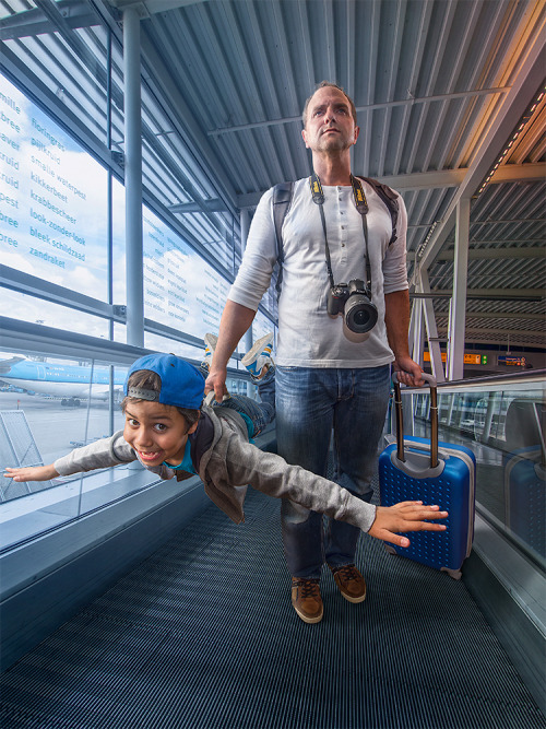 mymodernmet: Father Exercises His Endless Imagination by Photoshopping Son Into Fantastical Scenes 