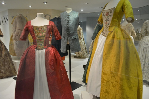 southcarolinadove: coronaaustrinacostumes: Photographs of 18th century garments on display from the 