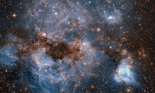 Over 150 light-years across, this cosmic maelstrom of gas and dust is not too far away. It lies sout