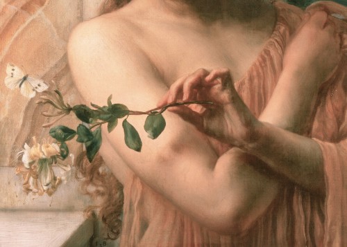 die-rosastrasse:Sir Edward John Poynter English, 1836-1919Psyche in the Temple of Love (detail)