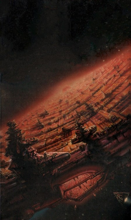 sciencefictiongallery:  Ron Walotsky - The Architects of Hyperspace, 1987.