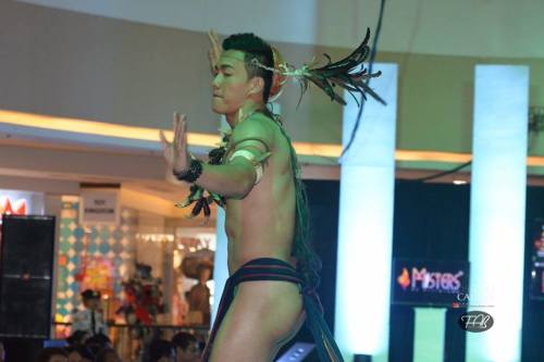 mashitayeah:  Police Officer Chris Comicho Dulagan  Hope he wins Mister Philippines. Igorot with meaty buns. Hihihi. I saw him on duty patrol once in Quiapo, Manila near Plaza Miranda. The first photo i think is taken near the SM outlet store in same