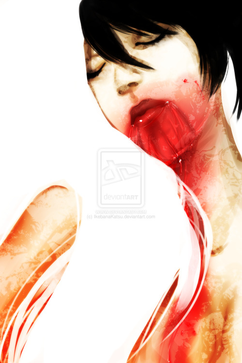 Blood, my favourite song. by IkebanaKatsu Old drawing of my oc Illion that I love  ;///;