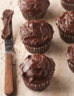 bakeddd:  devil’s food cupcakes click here for recipe 