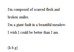 lettersto-savemyself:  5/4/14