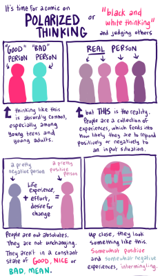 perfectdayforsomemeihem: signedtheghost:  purplekecleon:   I’m really tired of seeing people broken up into labels of absolutes.  People are not just “good” or “bad”.  People are not a list of labels.  People are complex, situations are complex.