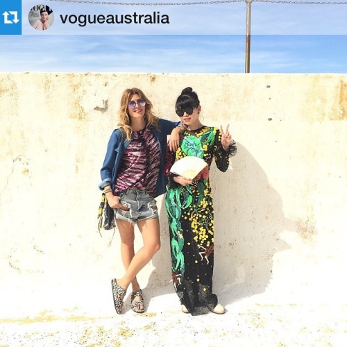 Miss my girl already! #Latergram and #Repost @vogueaustralia @myempiricallife and @leaf_greener befo