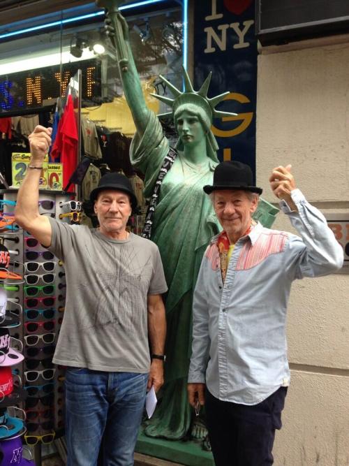 savleighm: The fact that Sir Patrick Stewart and Sir Ian Mckellen are best friends in real life make