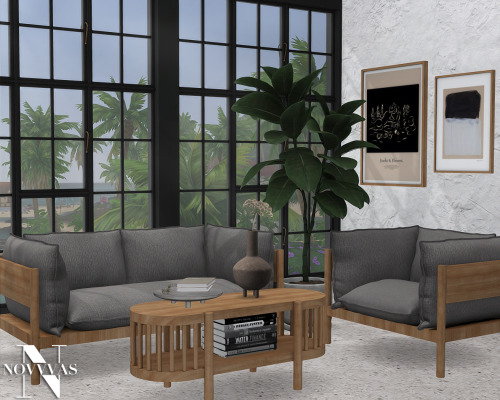 RAITO SET20 new meshes (some are high poly) - arbour loveseat, arbour armchair, bookcase, coffee tab