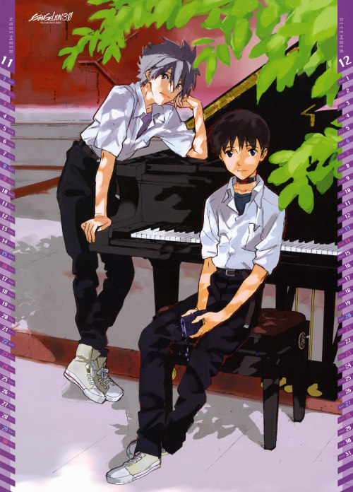 evange1ion:  From the Official Evangelion 2014 Calendar!  