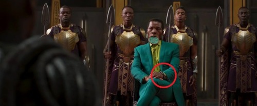 twolazytwolie:  The movie using kimoyo beads straight out of the current run of Black Panther. Ta-Nehisi Coates probably had all kinds of input in this movie.I also peeped Killmonger wearing the king’s ring
