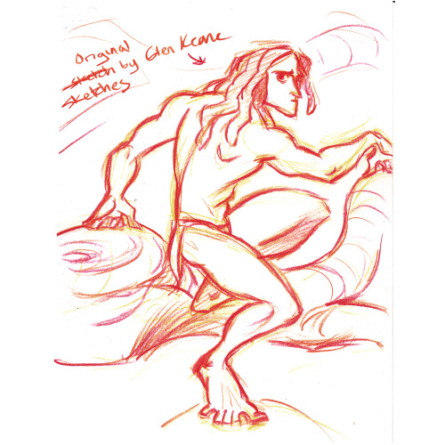 Seperated out the Tarzan stuff from my recent sketchbook for closer looks. For the very few people f