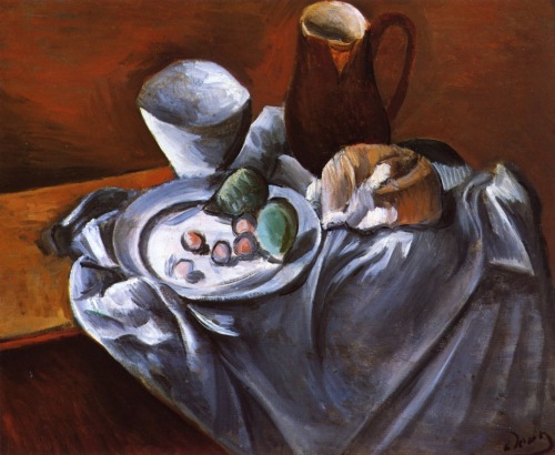 Still LIfe with Pears and Indian Bowl, 1912, Andre DerainMedium: oil,canvas