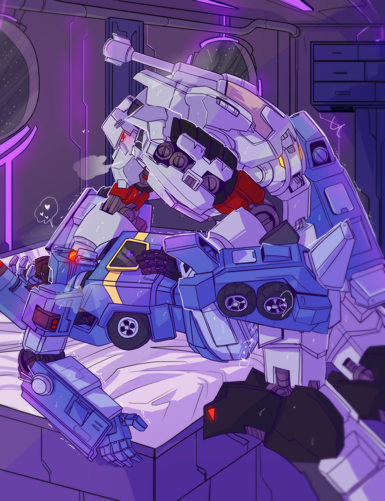 schandbringer:  Commission for @loyalcomofficer who asked for IDW Soundwave and Megatron