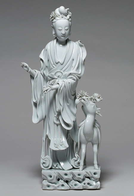 Figure of Magu with a fawn, Qing dynasty (1644–1911) or early Republic (1912–49), late 19th–early 20