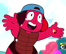 gayfandomblog:  ruby and sapphire in 3.05  - What’s going on? What are they doing? - Flirting. - Uh oh…  