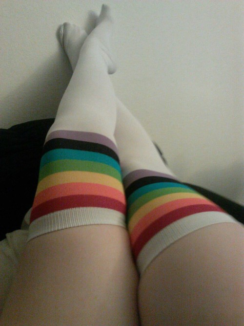 Full rainbow socks are so last year