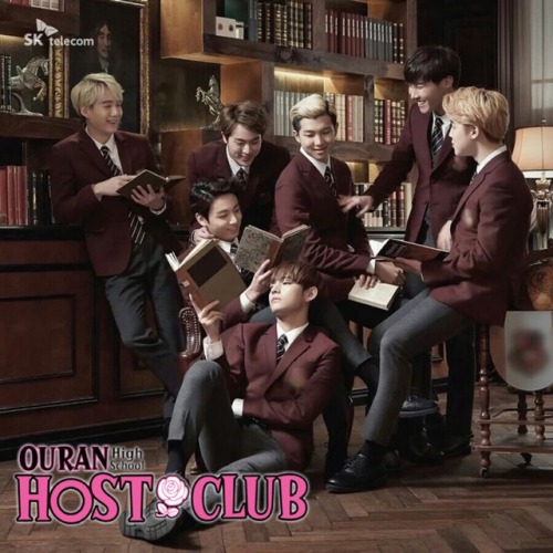 kryssykook: The Bangtan Ouran Host Club is where the school’s handsomest boys with too much ti