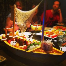 Lynch68:  #Sushi #Sashimi #Loveboat Come Aboard, We’re Expecting You. #Mikado (At