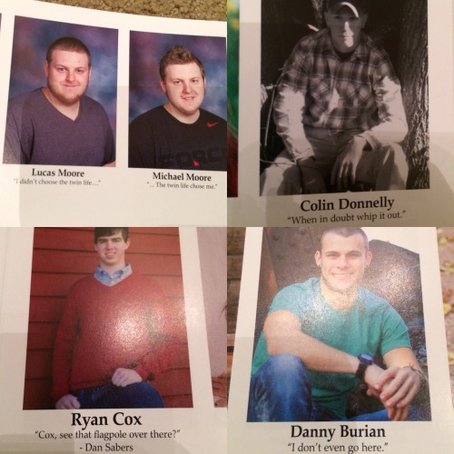 troyler-slay-me:There really was no holding back with this years senior quotes