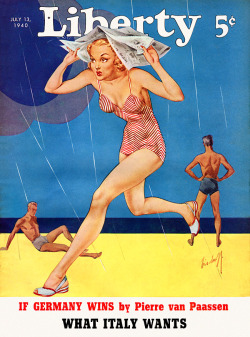 Liberty magazine, July 13, 1940 / cover art