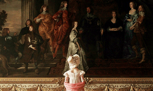 perioddramasource: On the west wall of this stupendous room is an enormous portrait of the family th