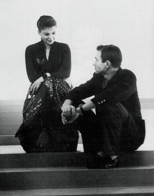 ladybegood: Judy Garland and James Mason on the set of A Star Is Born (1954)