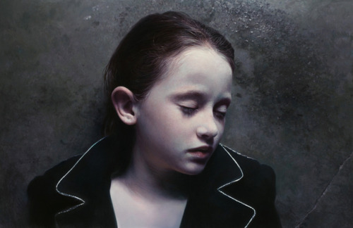 Gottfried Helnwein — Murmur of the Innocents No. 23, 2011.  Painting: oil and acrylic on canvas, 18