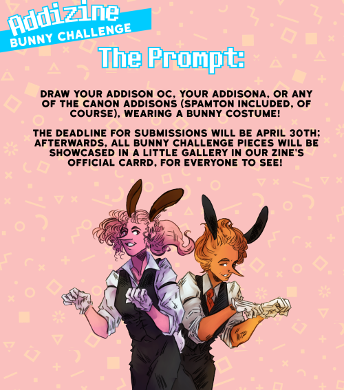 addisonzine: addisonzine: The Bunny Challenge is here! Celebrate the most bunny-themed time of the y