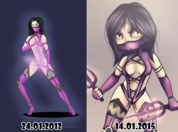 kairaanix:  So… It’s been a long time since I uploaded anything. Decided to draw Mileena once again. It’s been 3 years from now. Gosh, I can see the progress… Like a huge one.I can’t draw ponies all my life. I should open myself to other stuff.