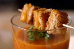 in-my-mouth:  Tomato Soup and Grilled Cheese